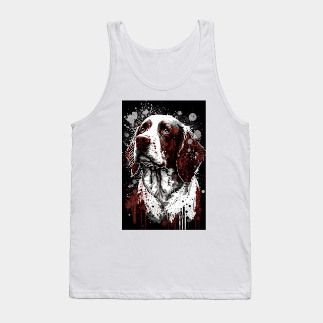 Brittany Dog Portrait Tank Top by TortillaChief